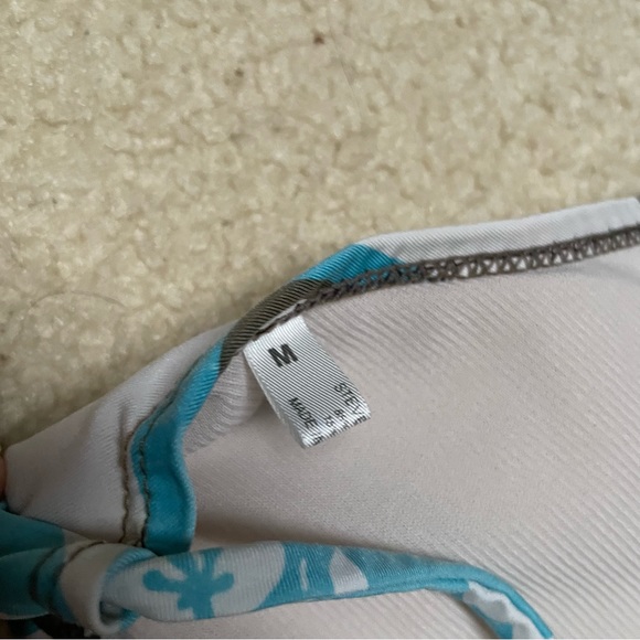 Steven Wear Hawaii Blue White Bikini Top - Picture 3 of 4